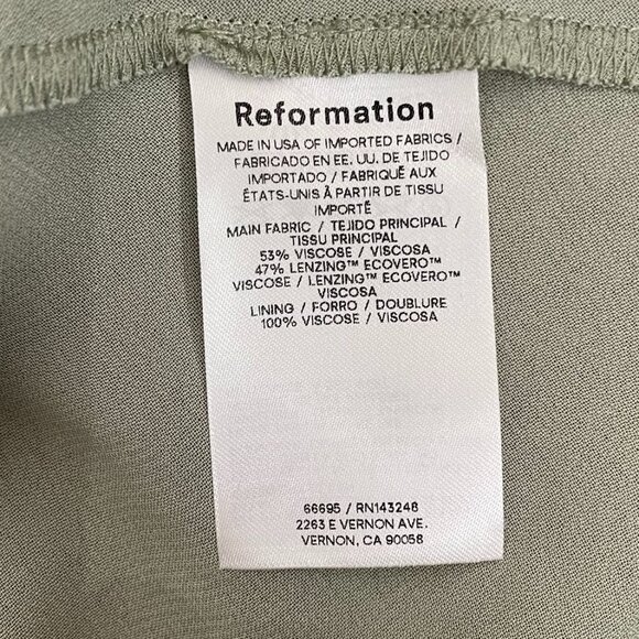 Reformation Cottagecore Tancy Midi Dress Size 12 - Picture 8 of 8